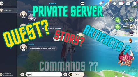 tp player1 player2 -- Teleports player1 to player2. . Genshin private server commands